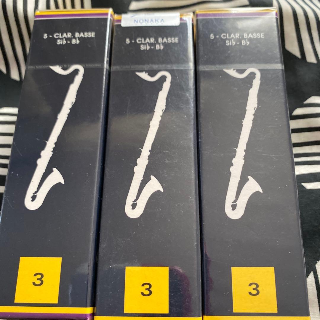 バスクラリネットリード 5本入り 3箱