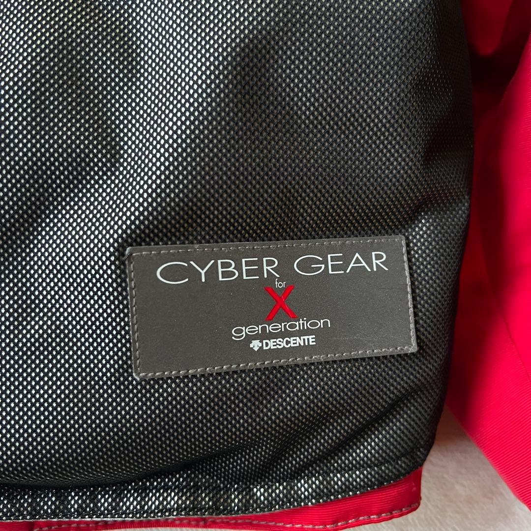 DESCENTE デサント 上L 下XL スキーウェア 上下 セットアップ 赤黒