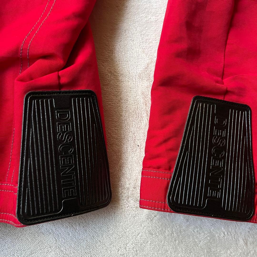 DESCENTE デサント 上L 下XL スキーウェア 上下 セットアップ 赤黒