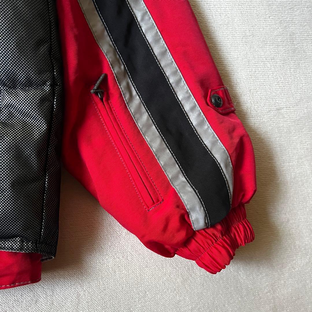 DESCENTE デサント 上L 下XL スキーウェア 上下 セットアップ 赤黒