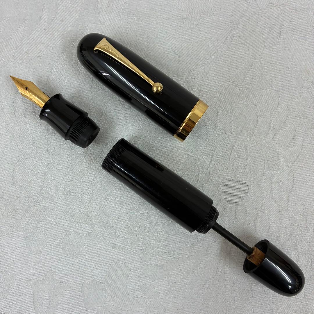 万年筆 極太 筆記具 ブラック クリップ FOUNTAIN PEN JUMBO