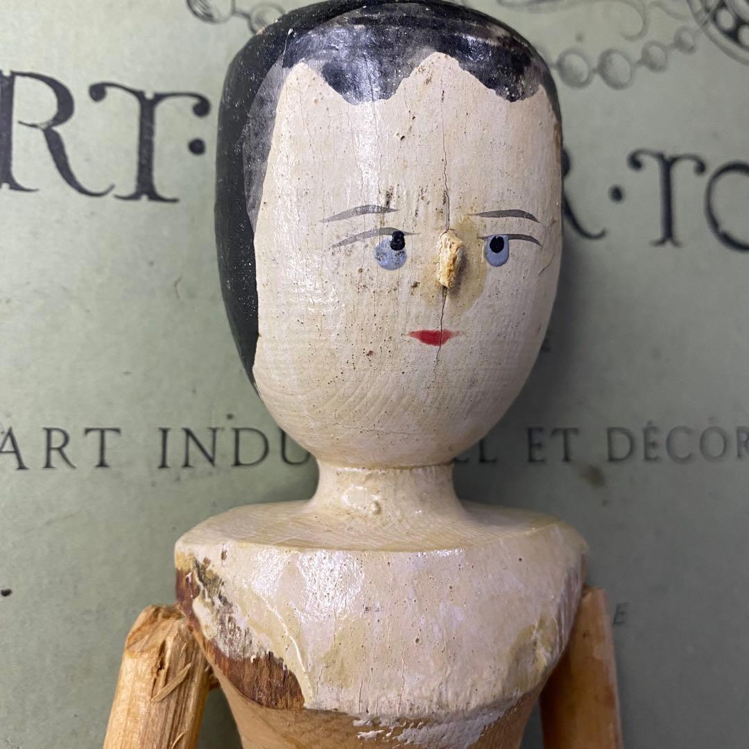 アンティーク 木製人形 ペグドール ペニードール