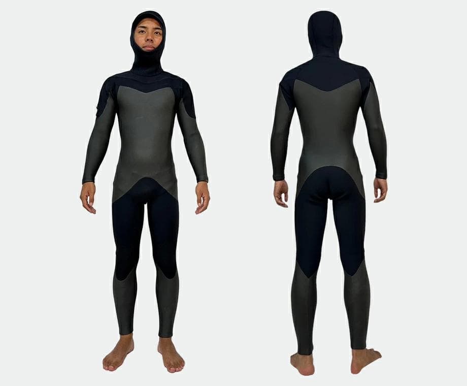 24 -25 MLB(MLR)5-3mmメローフード付きセミドライウエットスーツ