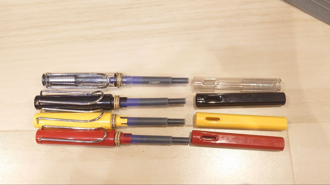 LAMY サファリ 万年筆 4本セット 箱付き