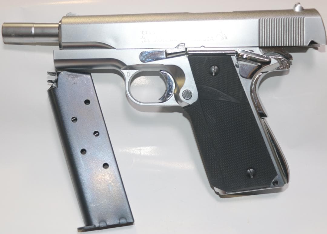 MGCAＢＳ樹脂製モデルガン コルトＧＭ　ＭＫⅣステンレスシルバーSPG合法品