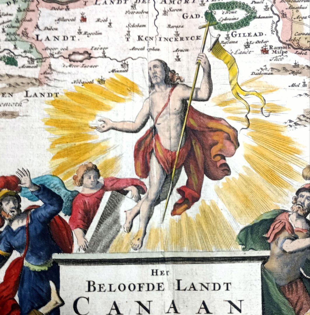 額装品 17世紀　ストペンダール「CANAAN」　イスラエル　聖地　稀少