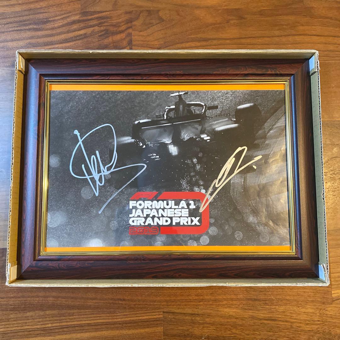 ランド・ノリス　セルジオ・ペレス 直筆サイン　2019年 F1 日本GP 額装品