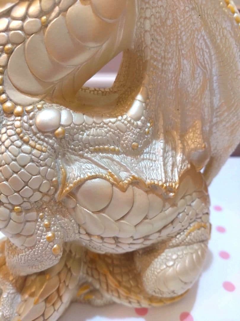 美品「Windstone Editions」ホワイトドラゴン☆オブジェ置物☆竜