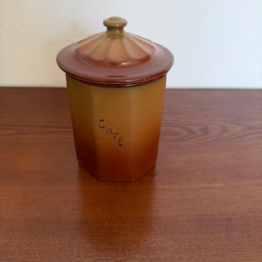 フランスアンティーク　ホーローのキャスター6個セット