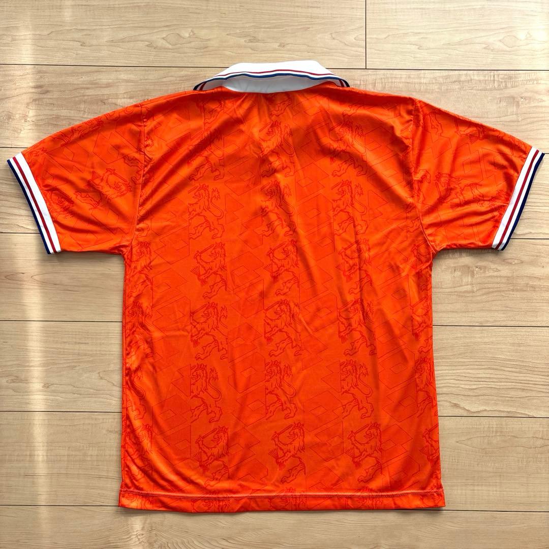 【希少・イタリア製】オランダ代表 ユニフォーム 90s lotto 透かし柄 L