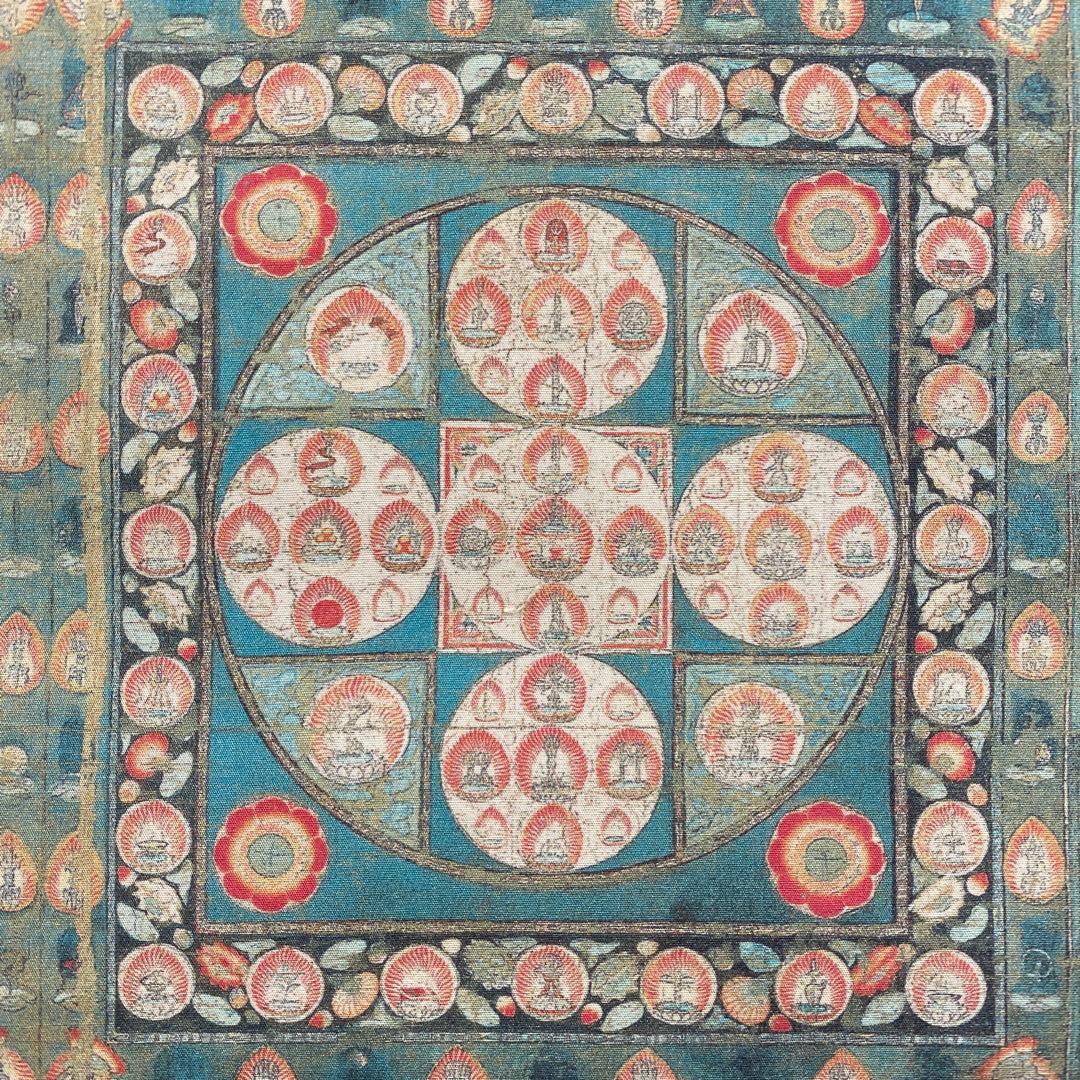 美品 掛け軸 東寺蔵 国宝 両界曼荼羅図 仏教美術 平安時代 年中掛け