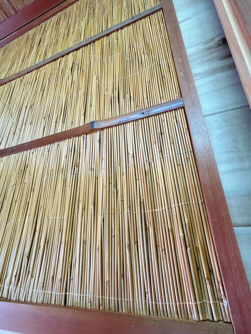 古い建具 4枚 簾戸 すど 葦戸よしど 夏障子 御簾戸 No3