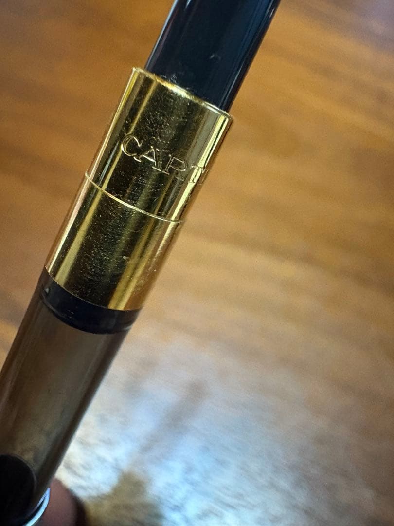 Cartier万年筆 ブラック　プラチナフィニッシュ