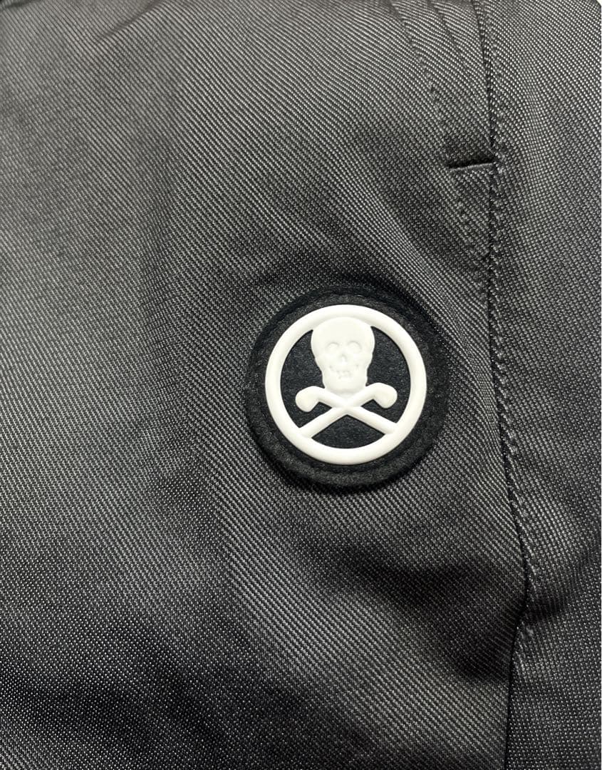 キムタク着用 MARK & LONA メンズパンツ M ブラック スカルロゴ付