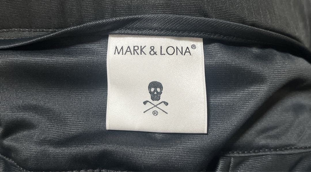 キムタク着用 MARK & LONA メンズパンツ M ブラック スカルロゴ付