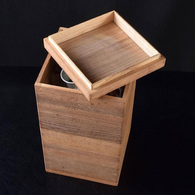 中国　大清康熙年製　青花　山水人物文　花瓶　壷　時代箱　M　R8748