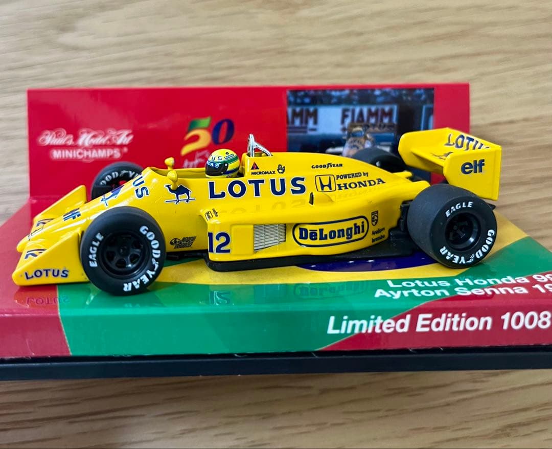 ミニチャンプスF1 ロータスホンダ99T A.セナ 生誕50年限定版 1/43