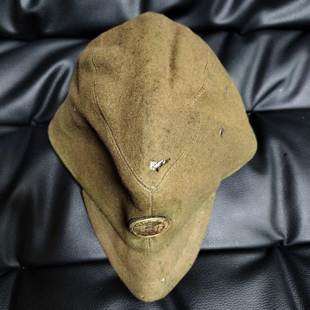 旧日本軍 陸軍 工兵 通信兵 帽子 戦争 アンティーク 戦時中