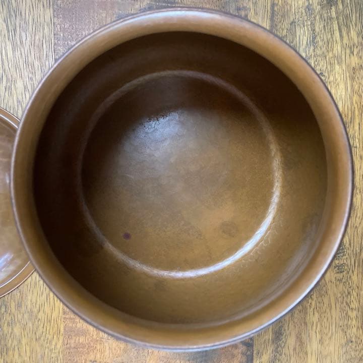 【未使用】玉川堂　銅製　建水　茶こぼし　共箱