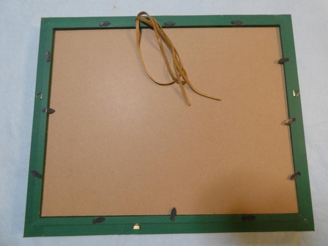 油絵　額付き　斎藤真一　 F6 【　日傘　】手描き