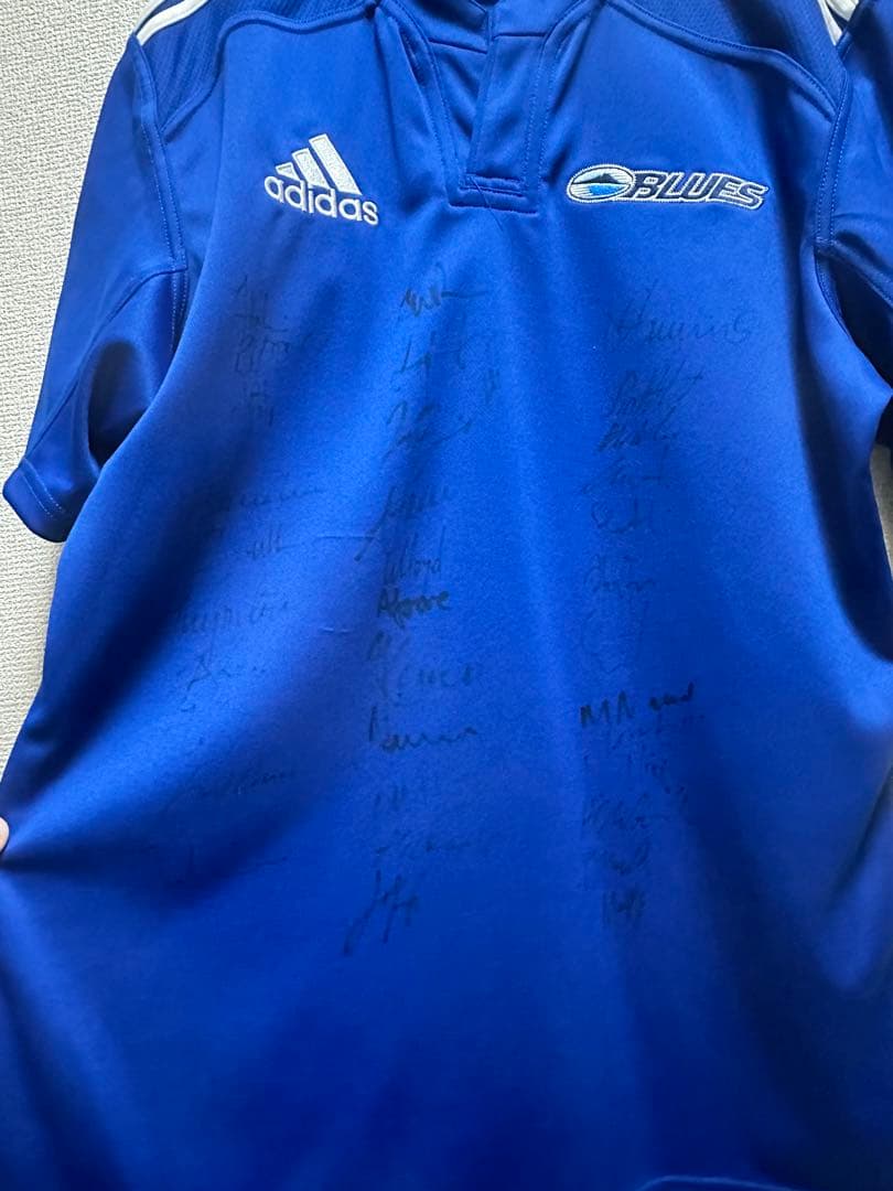 (サイン入り)スーパーラグビー　BLUES ジャージ