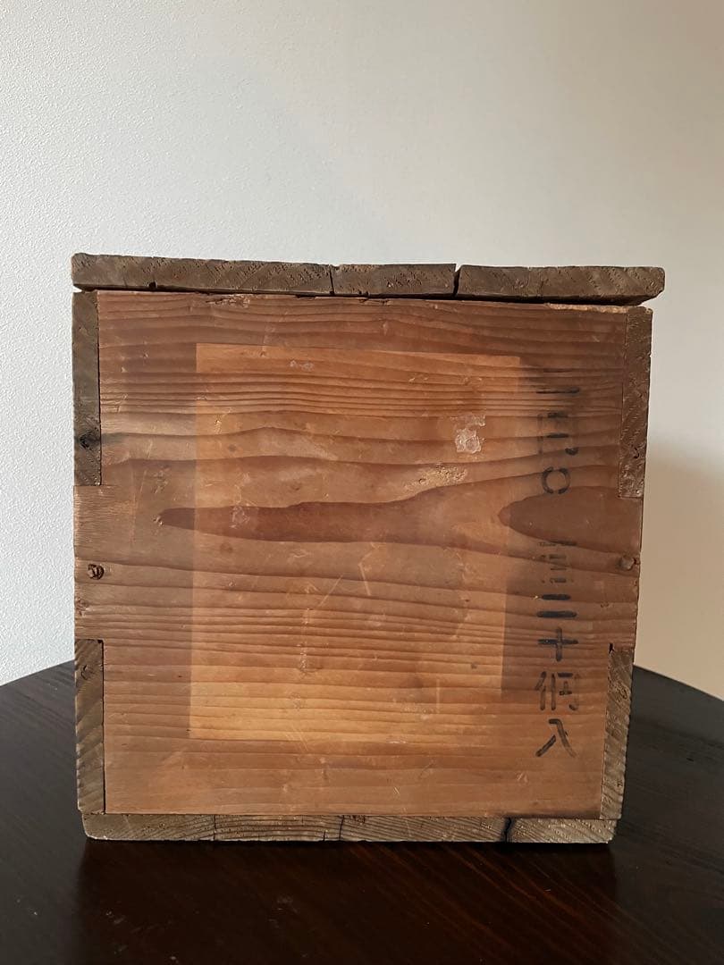 木箱　戦前　昭和レトロ　ボテ箱　自転車・バイク　アンティーク　木製収納箱　看板
