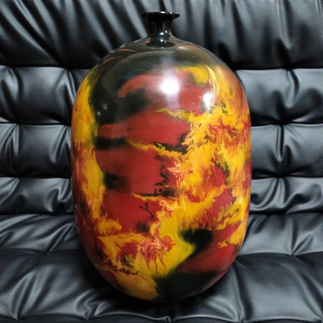 九谷焼 佐野慧成 壺 骨董 アンティーク