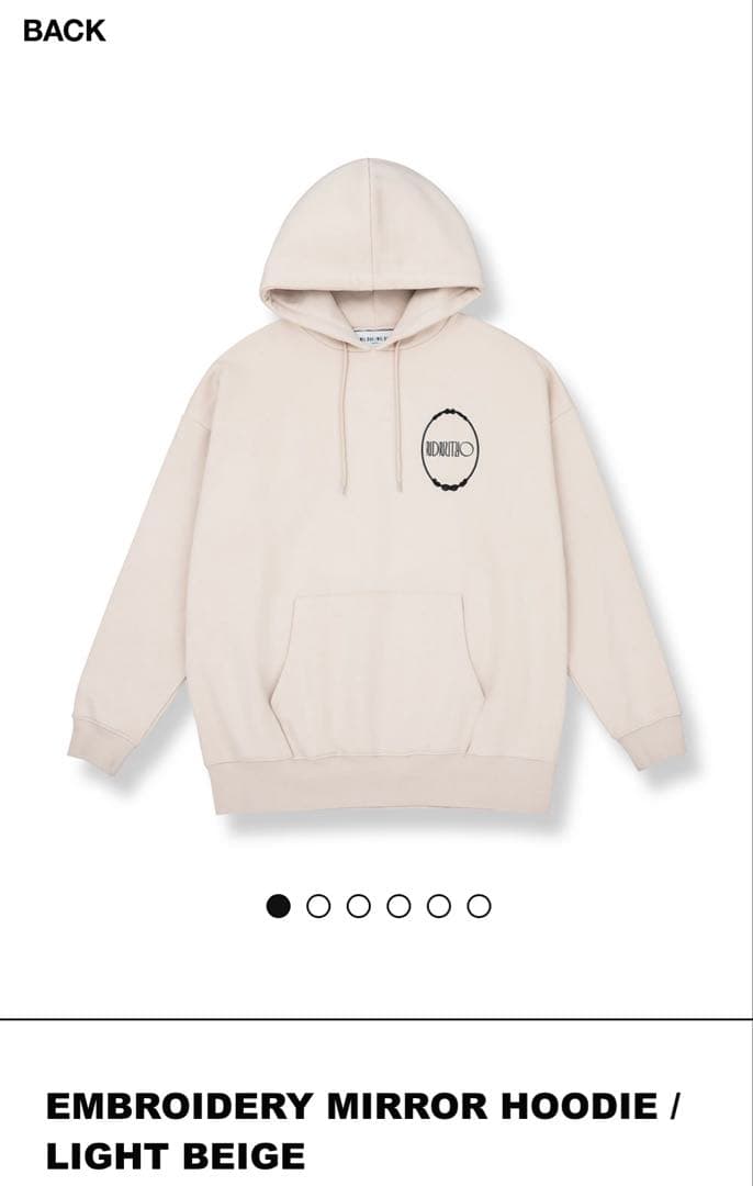 【新品未使用】NIL DUE / NIL UN パーカー ベージュ ガゼット