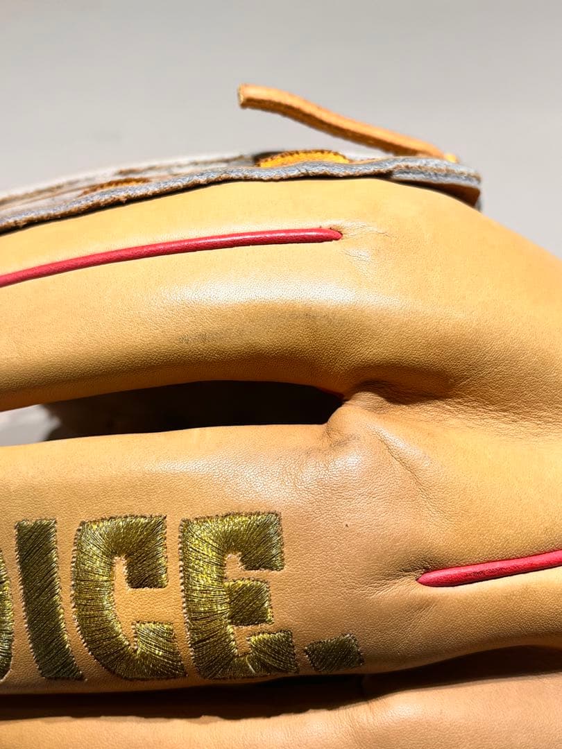 【美品】DICE 硬式投手用グローブ ベージュ