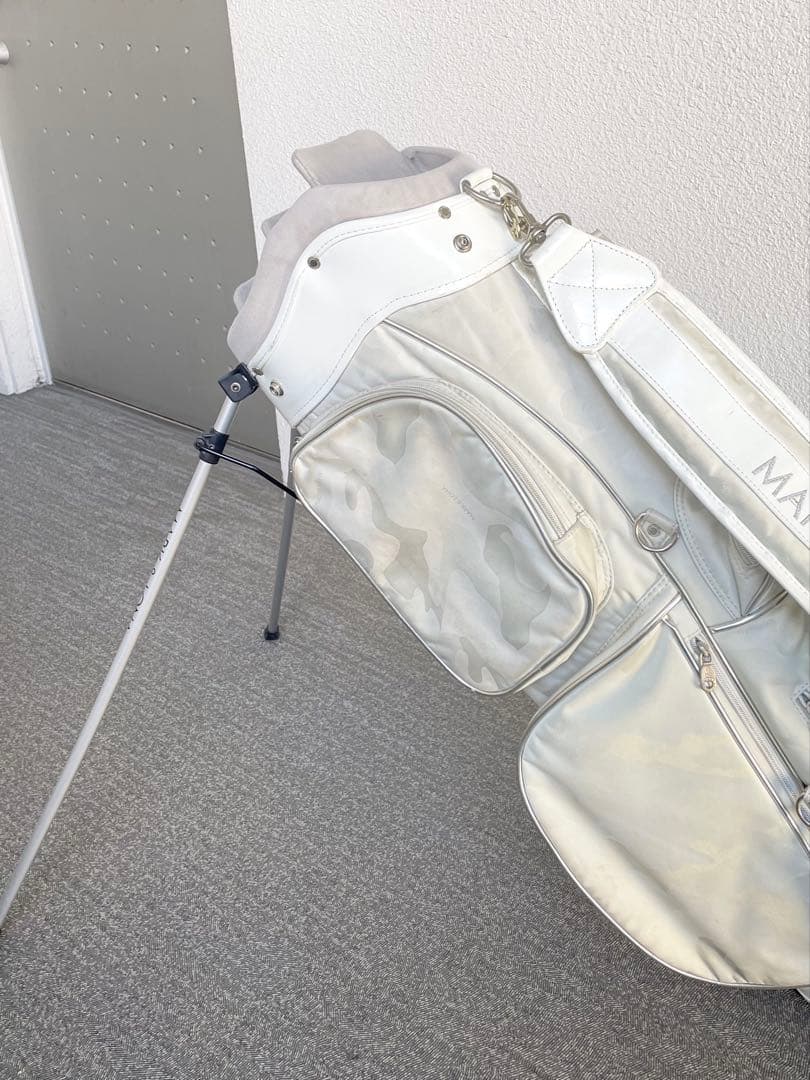 MARK & LONA キャディバッグ ホワイトカモフラージュ