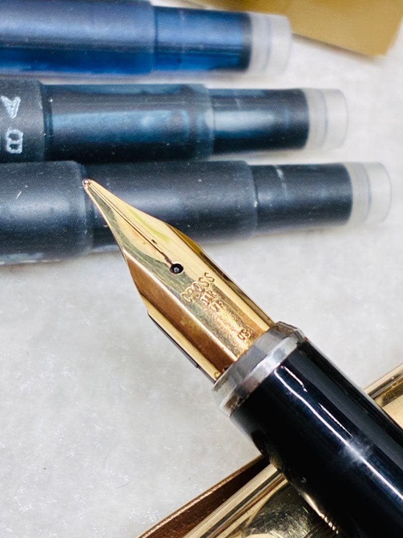 USA 70年代 CROSS クロス 10金張り ペン先585 14K 万年筆