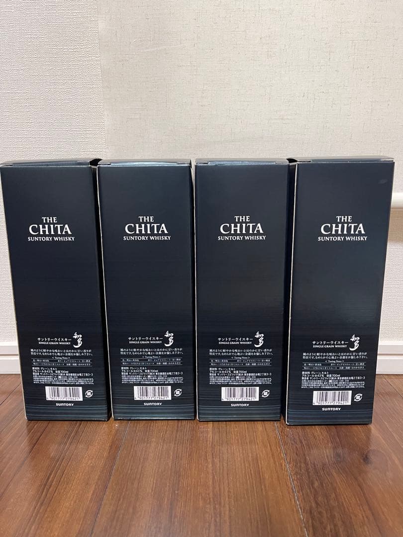 知多 THE CHITA シングルグレーンウイスキー 4本セット