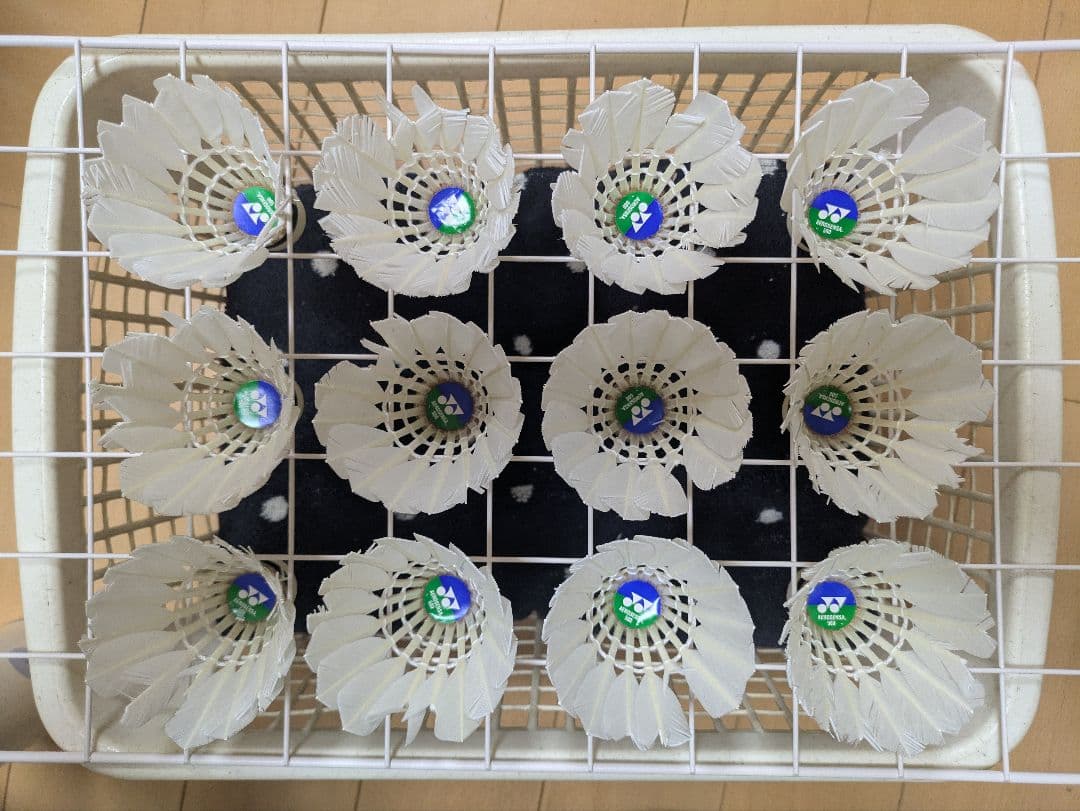 きのこ　バドミントン中古シャトル 120球