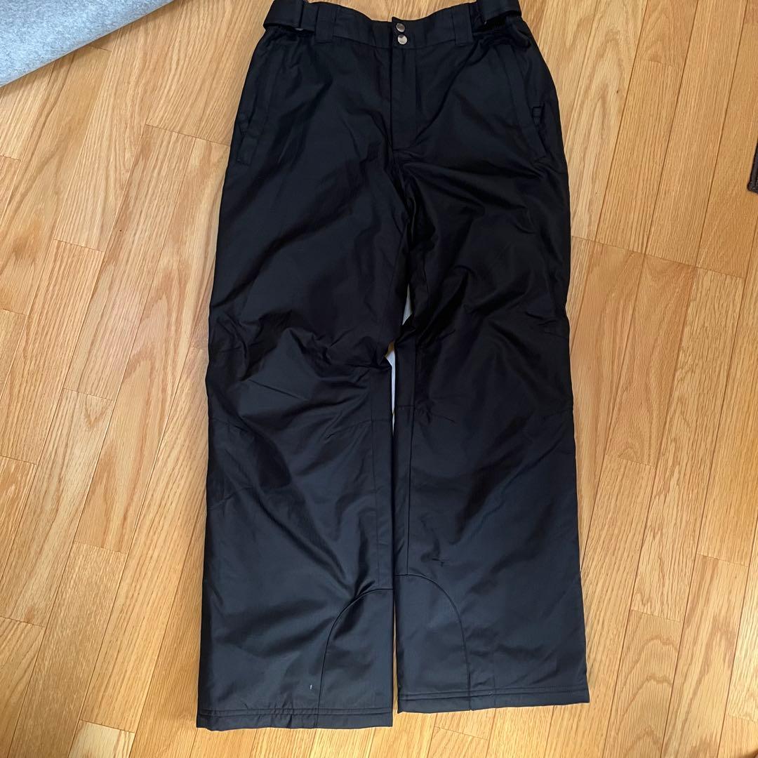 スキーウェア　スノボウェア　黒　上下セット