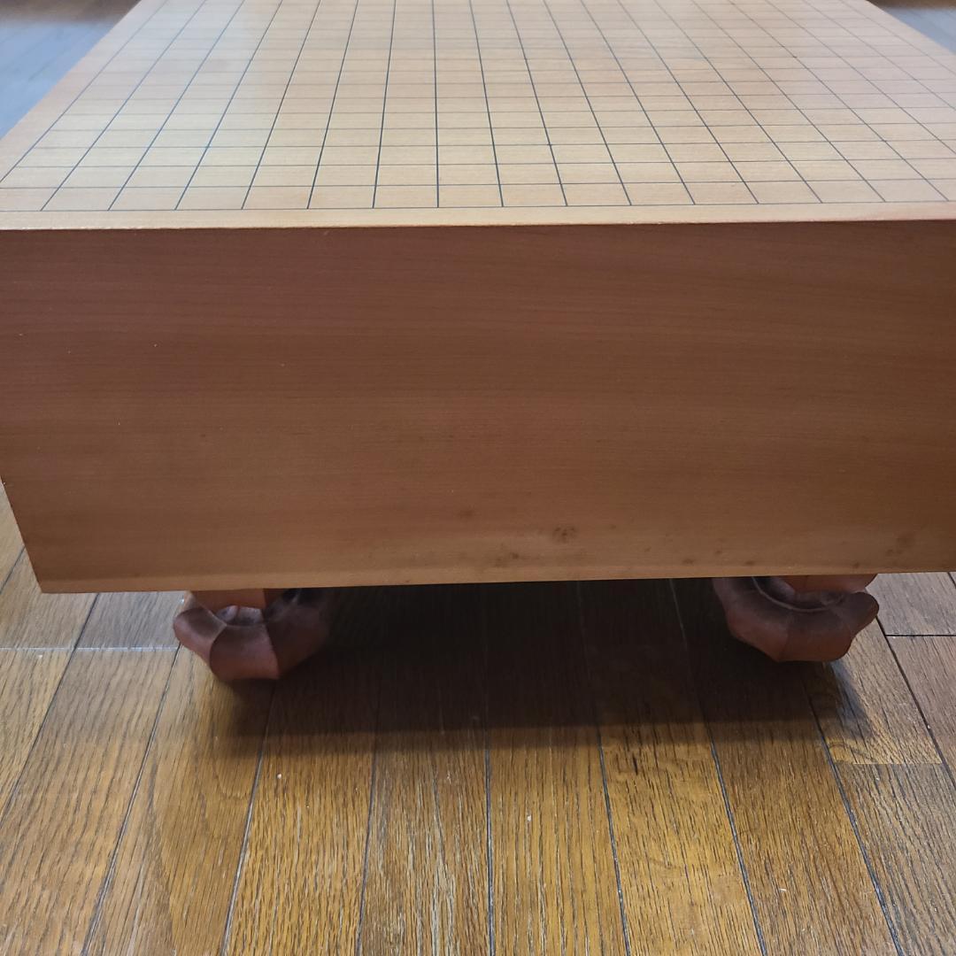 高級　囲碁盤 脚付き へそ有り 碁石・碁筒セット（ケース付き）