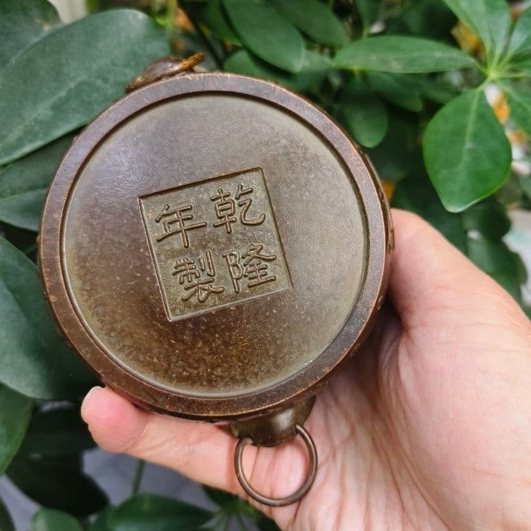 ダックのネコ香炉 茶道具　香道具 工芸品 美術品 置物