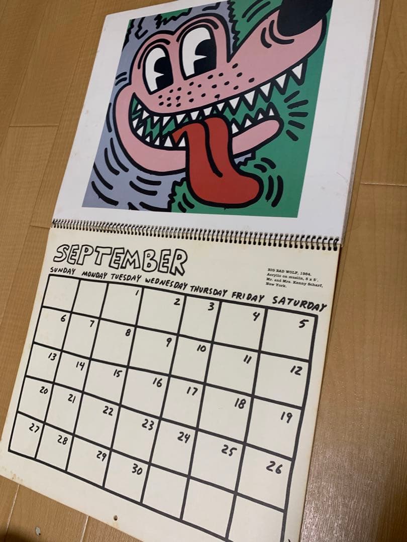 キースヘリング　ビンテージ　カレンダー　1987年