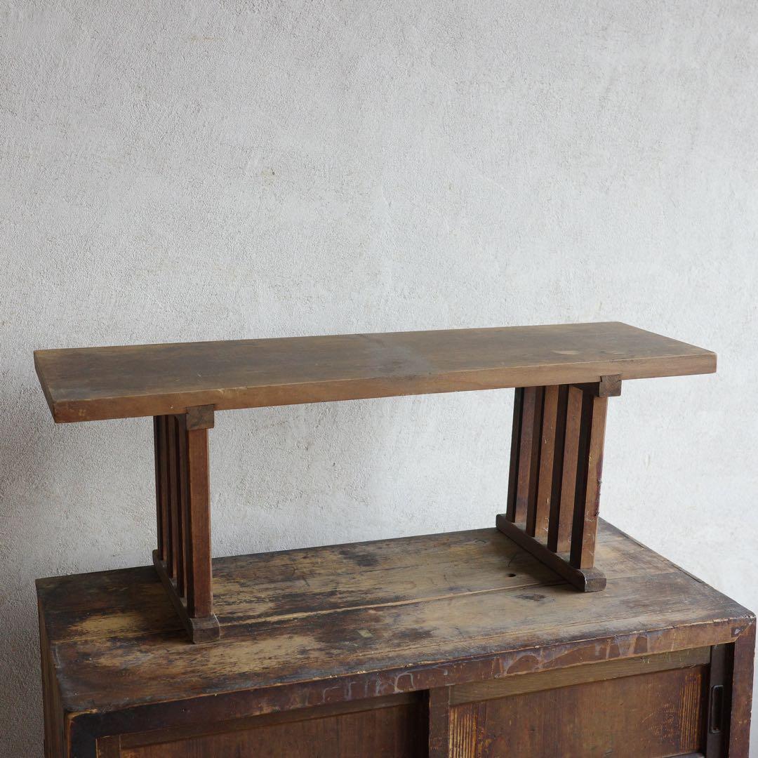 値下げしました！古家具　レトロな花台　展示台　八足台