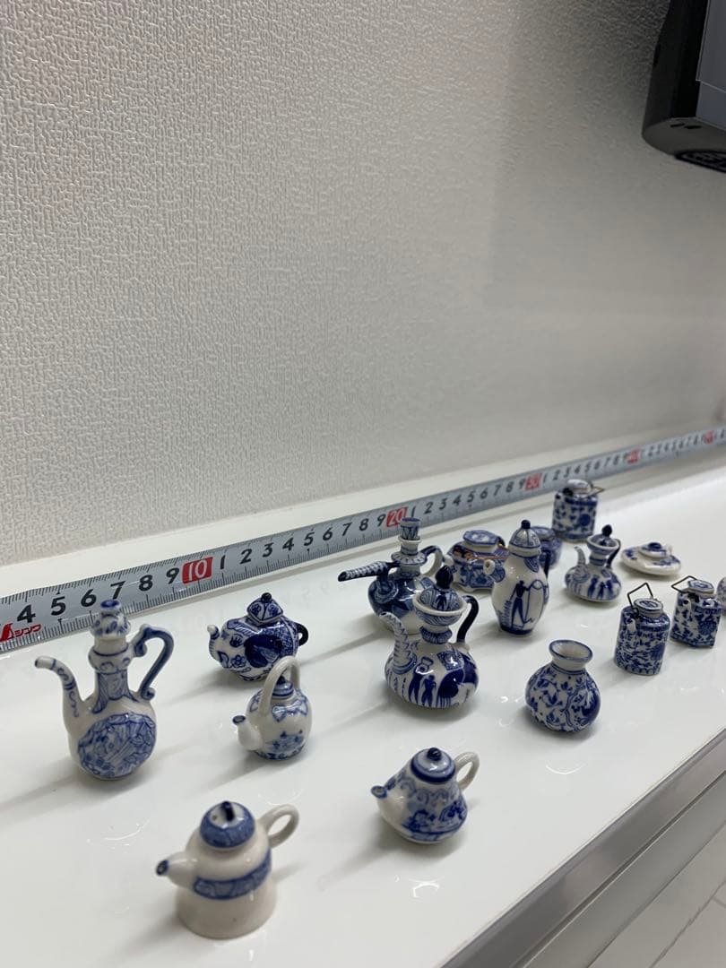 染め付け　ティーポット(ミニチュア)