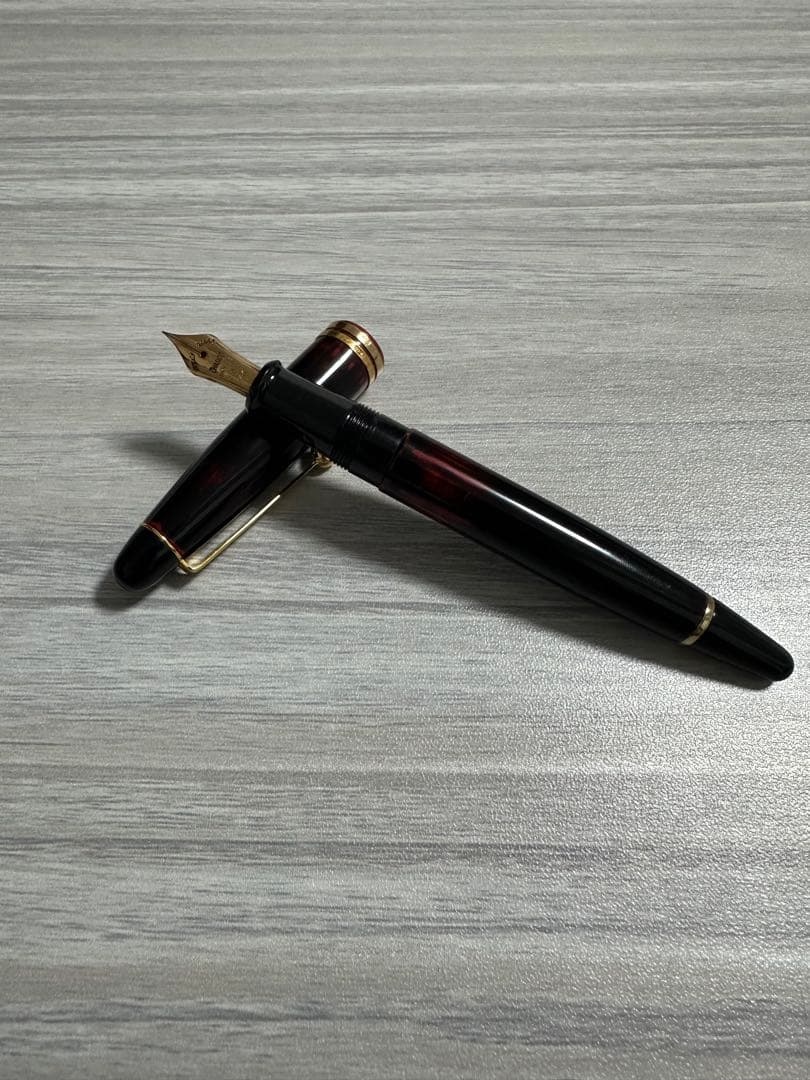 筆記未確認 万年筆 OHASIDO 大橋堂 ペン先14K K18リング 筆記具