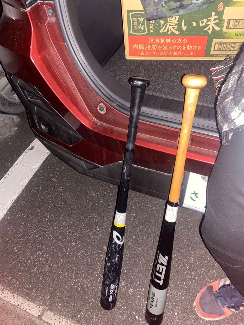 犬*叉様 軟式野球道具一式 バット2本 グローブ1個(グローブケース付き)