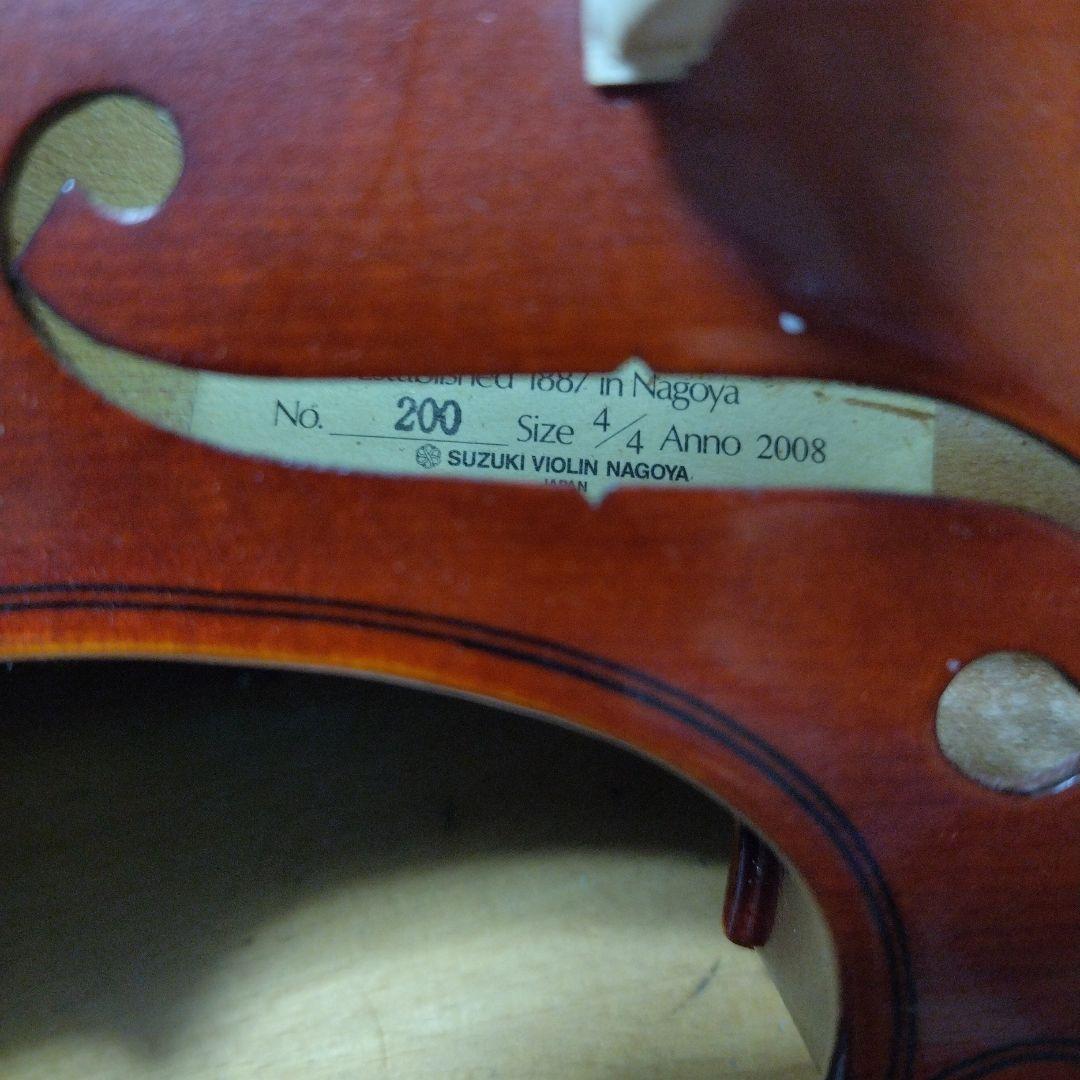 ♥値下しました♥スズキバイオリン4/4♥品番200♥美品♥肩当て弓ケ―ス松脂付き