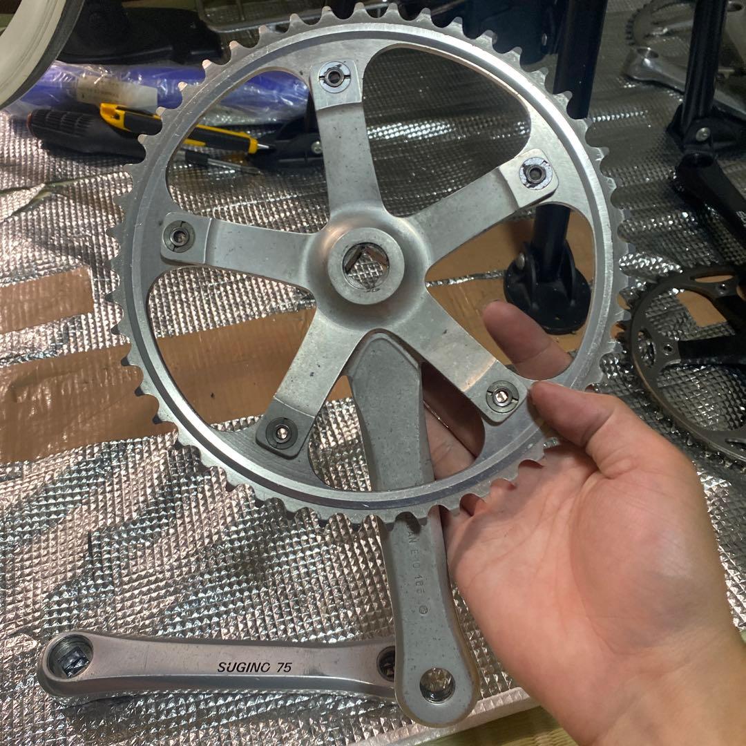 希少！　sugino75 スギノ75　165mm クランク ピスト njs