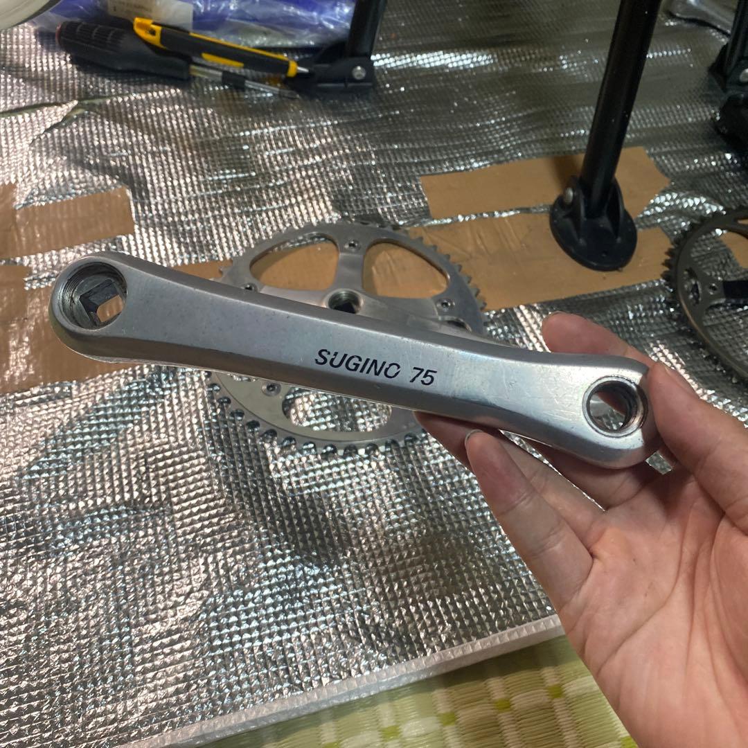 希少！　sugino75 スギノ75　165mm クランク ピスト njs