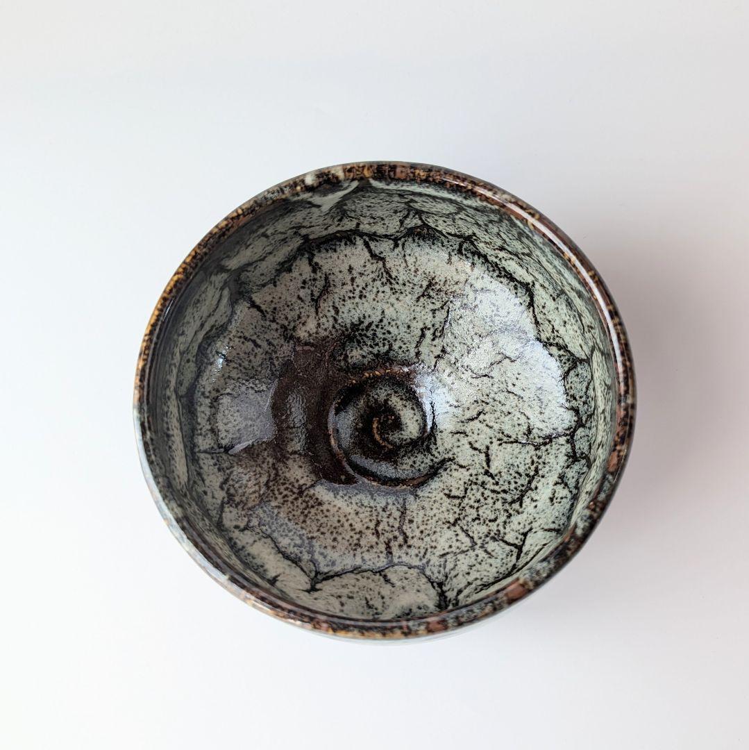 海鼠釉茶盌　桐箱付き　　【手仕事　民藝　和　陶器】