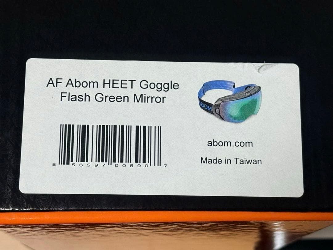 Abom HEET フラッシュグリーンミラー 美品 電熱ゴーグル 激レア