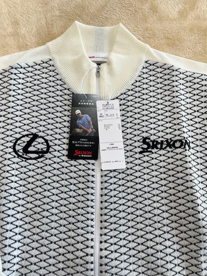 松山選手レプリカSrixon ゴルフウェア Lサイズ ホワイト