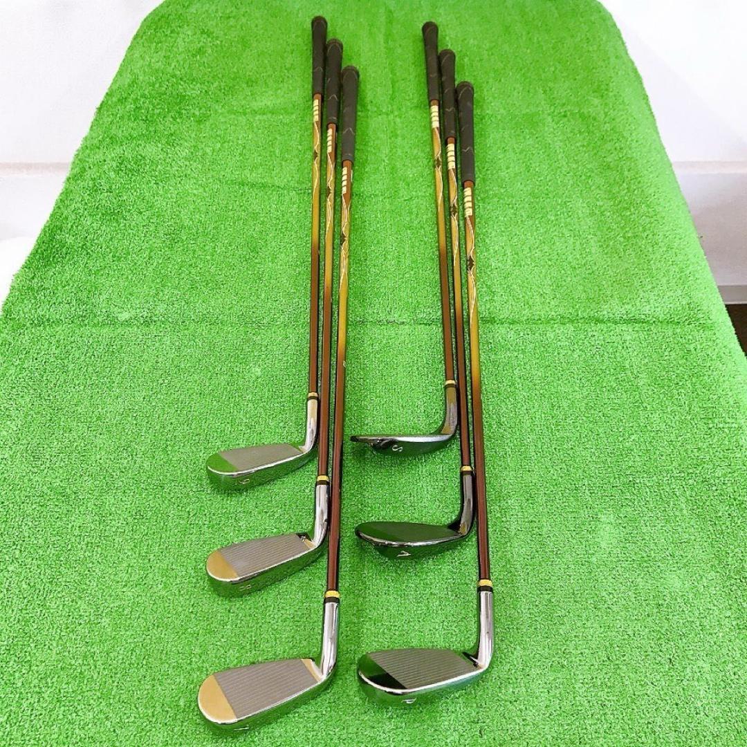 テ11★マジェスティプレステジオ11 6本アイアンセット R2 LV740 金