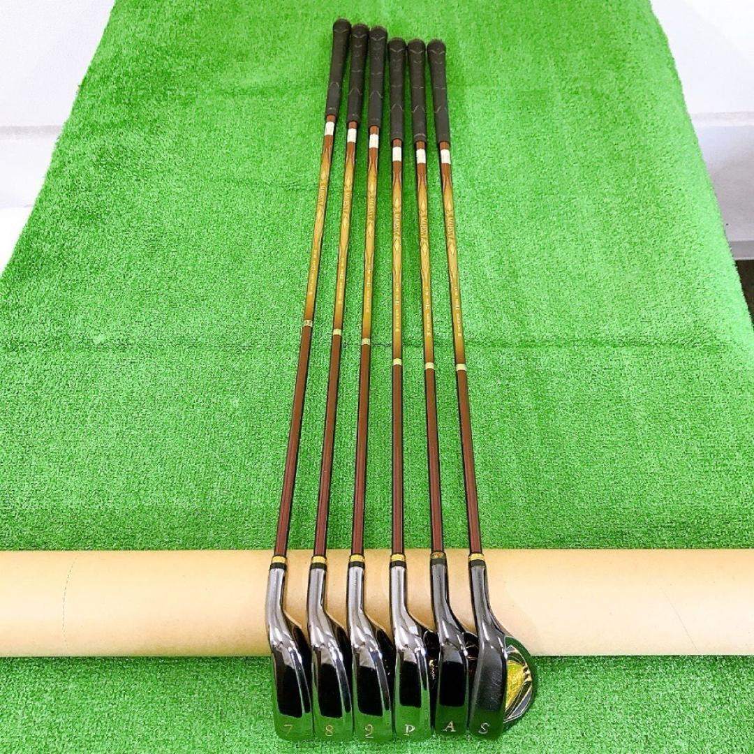 テ11★マジェスティプレステジオ11 6本アイアンセット R2 LV740 金