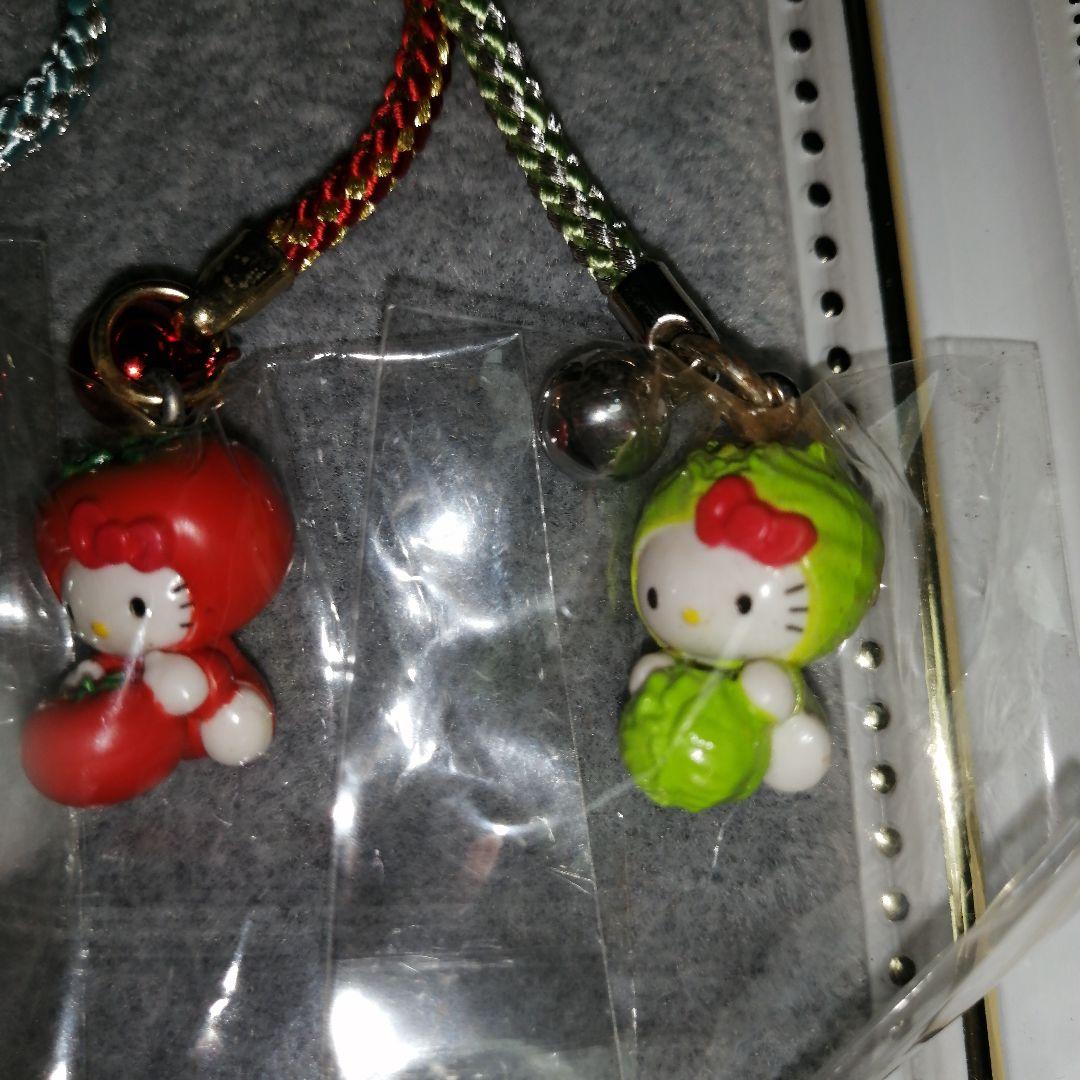 ハローキティ　根付け　夏野菜バージョン　5種